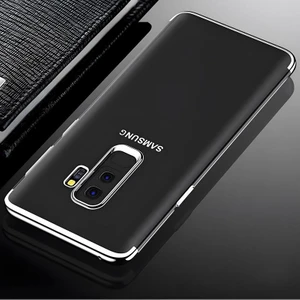 Cepustik Telefon Aksesuarları Galaxy A6 Plus 2018 Kılıf Dört Köşeli Lazer Silikon Kılıf