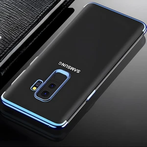 Cepustik Telefon Aksesuarları Galaxy A6 Plus 2018 Kılıf Dört Köşeli Lazer Silikon Kılıf