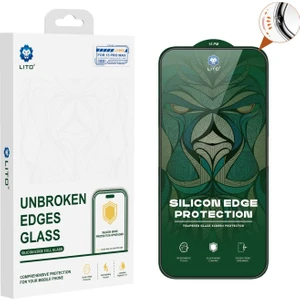 D+ Ultra Silikon Kenar Clear iPhone 15 Pro Ekran Koruyucu