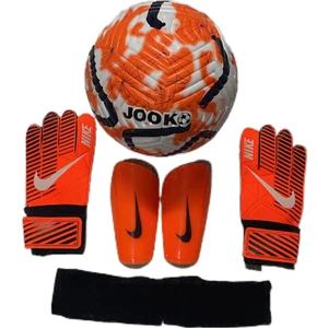 Unes Jooko Çizgili 5 No Top Tekmelik ve Kaleci Eldiveni Seti