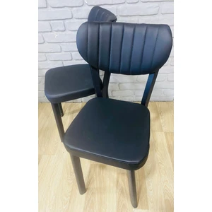 Bambeds Mobilya 2 Adet Elma Sandalye Deri Mutfak Salon Yemek Odası Sandalyesi Metal Ayak