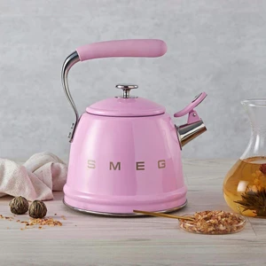 50's Style Pembe Set Üstü Düdüklü Kettle 2.3 Lt