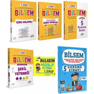 Editör Yayınları 1. Sınıf Bilsem Set - Hazırlık Kitabı - Deneme
