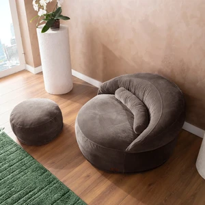 Elissa Yıkanabilir Tek Kişilik Berjer Puf Dinlenme Koltuğu