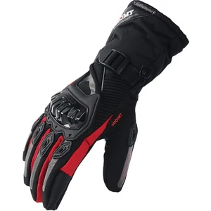 Motosiklet Eldivenleri Su Geçirmez Rüzgar Geçirmez Kış Sıcak Dokunmatik Ekran-Mavi-M (Yurt Dışından)