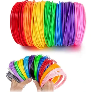 ORH MARKET PLA Filament 5 Metre 10 Adet -50 Metre-(3D Kalem Uyumlu)