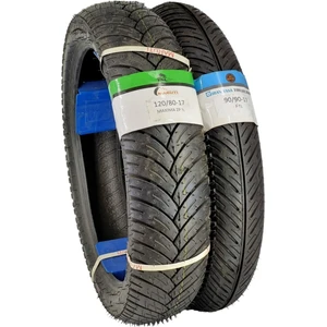 Motor Lastik 120/80-17 ve 90/90-17 Dubleks Maxıma Set Maximaset