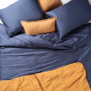 Zsa Zsa Zsu Solıd 300 Tc Kıng Sıze  Pamuk Saten Nevresim Seti 240 x 220  cm  Lacivert