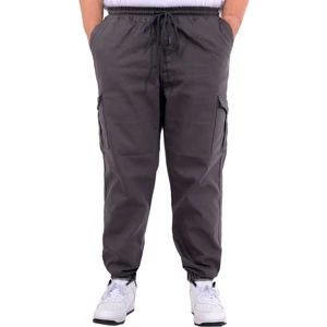 Mode Xl Büyük Beden Erkek Gabardin Kargo Jogger Doga 21927 Antrasit