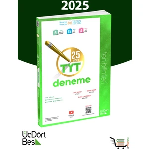 ÜçDörtBeş Yayınları TYT Fen Bilimleri 2025 Model Üniversite Hazırlık 25 Deneme Sınavı Kitabı
