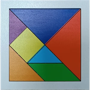 Ahşap Tangram Eğitici Puzzle Yapboz Oyuncak