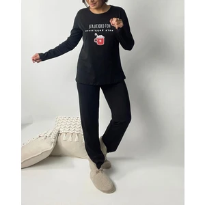 Kadın Mevsimlik Pamuklu Kumaş Pijama Takım