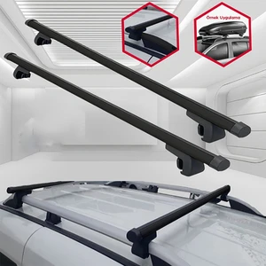 MKG Otomotiv Fiat Doblo Panorama Port Bagaj Çıtası Tavan Ara Atkı Barı Taşıyıcı Siyah