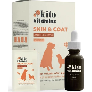 Skin & Coat Köpekler Için Tüy Sağlığı Destekleyici Multivitamin Tüy Dökümü Önleyici Biyotin
