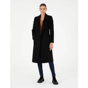 Pierre Cardin Kadın Siyah Kaşe Kaban 50297319-VR046