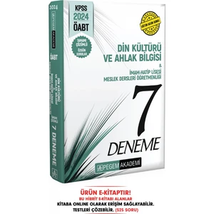 2024 KPSS ÖABT Din Kültürü ve Ahlak Bilgisi İmam Hatip Lisesi Öğr