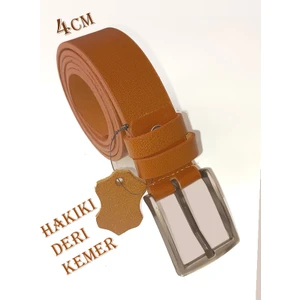 Hediyelik Taba Erkek %100 Hakiki Deri Kemer 4Cm - Eybul