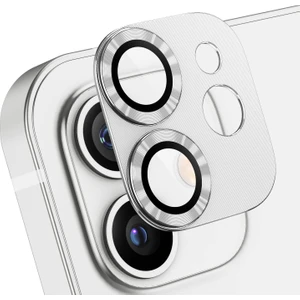 Iphone 11 ve 12MINI Tam Kaplayan Metal Kamera Koruyucu Darbeye ve Çiziğe Dayanıklı