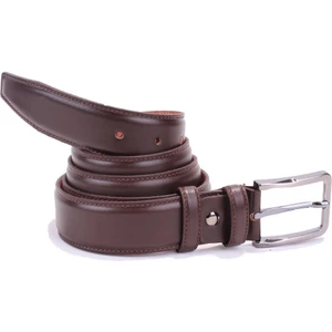DMK26-306DG Kahve 3,5 cm Hakiki Deri Erkek Kemer