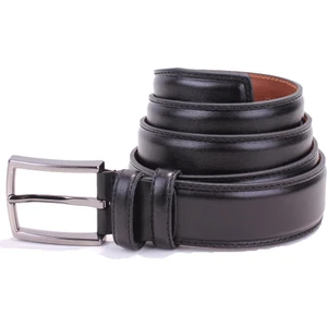 DMK26-306DG Siyah 3,5 cm Hakiki Deri Erkek Kemer