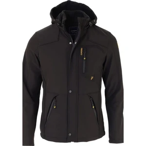 Erkek Siyah Su ve Rüzgar Geçirmez Softshell Mont