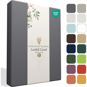 Strauss Home  Premium Lastikli Çarşaf  Pamuk Tek Kişilik / Çift Kişilik Özel Penye