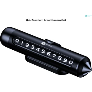 Q4 Premium Araç Numaratörü Acil Durum Cam Kırma Çekici