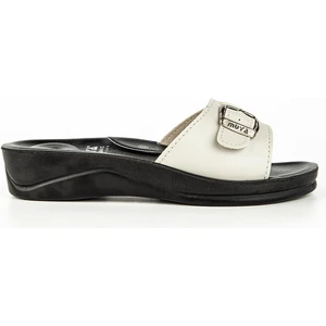 Candy 6 Nokta Anatomik Taban Dört Mevsim Kadın Terlik - Krem - 37