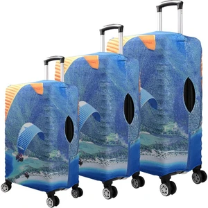 Paraşüt Büyük Orta Kabin Boy Için 3 Lü Valiz Kılıfı