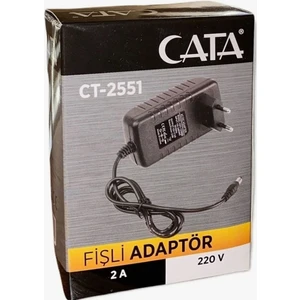Ct 2551 220V 2 Amper Plastik Fişli Adaptör