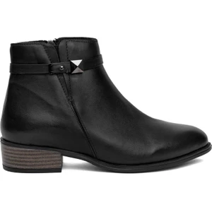 D24KB-4560 Kadın Deri Klasik Bot