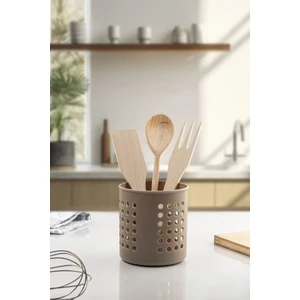 Plastik Silindir Dik Kaşıklık & Tezgah Üstü Düzenleyici & Servis Standı