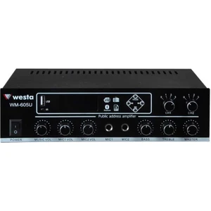 WM-605U - 2 Bölgeli 100W/100V Mixer Amfi