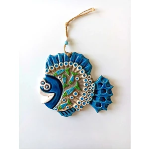 Akın Aksesuar Balık Figürlü Jüt Ipli Teras Bahçe Balkon Yazlık Duvar Süsü