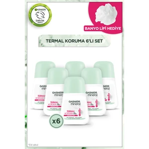 6'lı Mineral Termal Koruma Roll-On Deodorant Duş Lifi Hediyeli