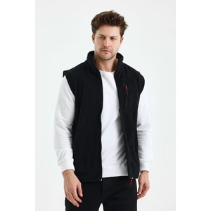 Erkek Tam Fermuarlı Spor Polar Yelek