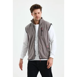 Erkek Tam Fermuarlı Spor Polar Yelek