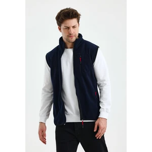 Erkek Tam Fermuarlı Spor Polar Yelek
