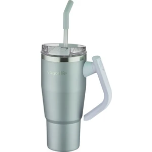 Rotate Handle Tumbler Cup 0.94ML/34OZ Pipetli/rahat Içim Vakumlu Paslanmaz Çelik TERMOS-FFVGN1007-950ML