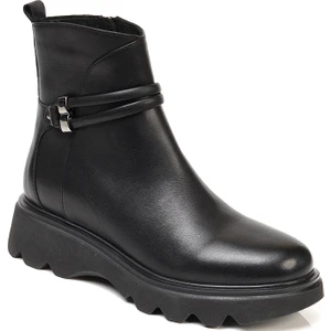 Kadın Siyah Deri Comfort Bot 3K2DB33060