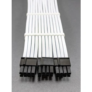 Rtx 8+8+8 Pin VGA (E.kartı) Uzatma - Beyaz Sleeved