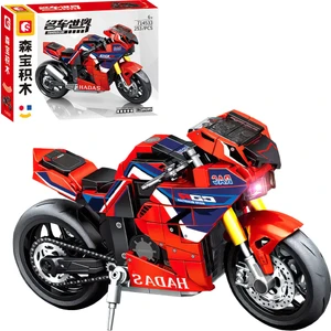 Sembo Block Kırmızı Sport Motorsiklet 253 Parça Yapı Blokları (714533)