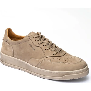 Erkek Vizon Hakiki Deri Sneaker Ayakkabı 3K1SA62609