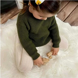 Serac Kids Nisex Bebek-Çocuk Bisiklet Yaka Triko Kazak 6 Ay-5 Yaş