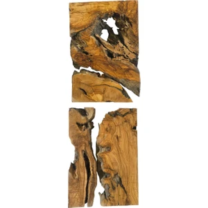 F&S WoodArt Zeytin Ağacı Ham Tabla - Hobi Epoksi Çalışmaları Için 40 x 27 cm 2/3/4 Parçalı Setler - Kendin Yap!