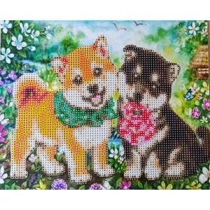 Boncuklu Taşlı Mozaik Elmas Goblen Pano Tablo Resim Puzzle Dıamond Paıntıng Ebat 21X25 Çocuklar Için