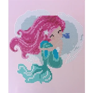 Boncuklu Taşlı Mozaik Elmas Goblen Pano Tablo Resim Puzzle Dıamond Paıntıng Ebat 21X25 Çocuklar Için