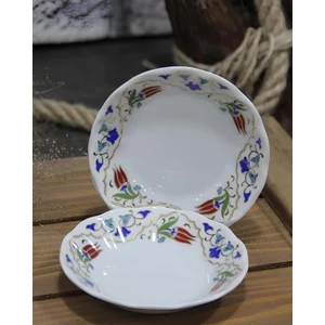 6 Kişilik Porland Porselen Çay Tabağı - Lalenaz