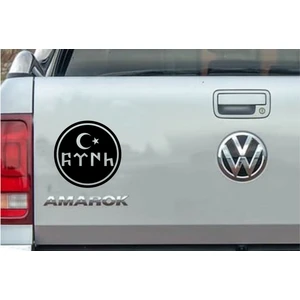 Sticker Usta Göktürkçe Türk Sticker Araba Oto Motosiklet Karavan Sticker 00210