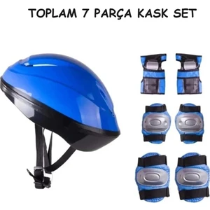Trust Store Bisiklet Scooter Kaykay Için Kask Dizlik Dirseklik Koruyucu Set Tam 7 Parça